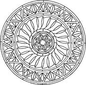 coloriage mandala helice